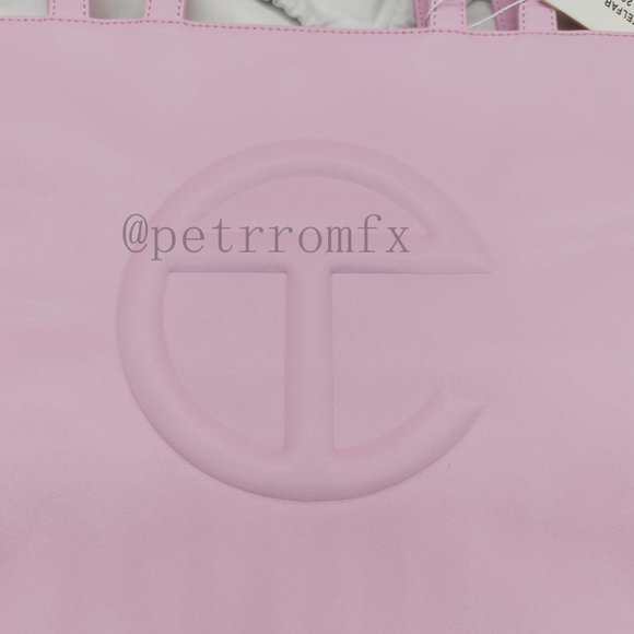 Telfar Medium Pink Shopping Bag tote - Picture 2 of 12